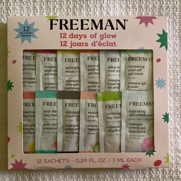 FREEMAN Skincare Freeman Face Mask Boxed Collection 2 Days Of Glow